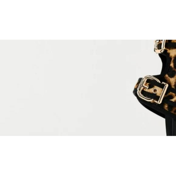 ZARA ANIMAL EMBOSSED LEATHER SLIDES - Picture 6 of 6